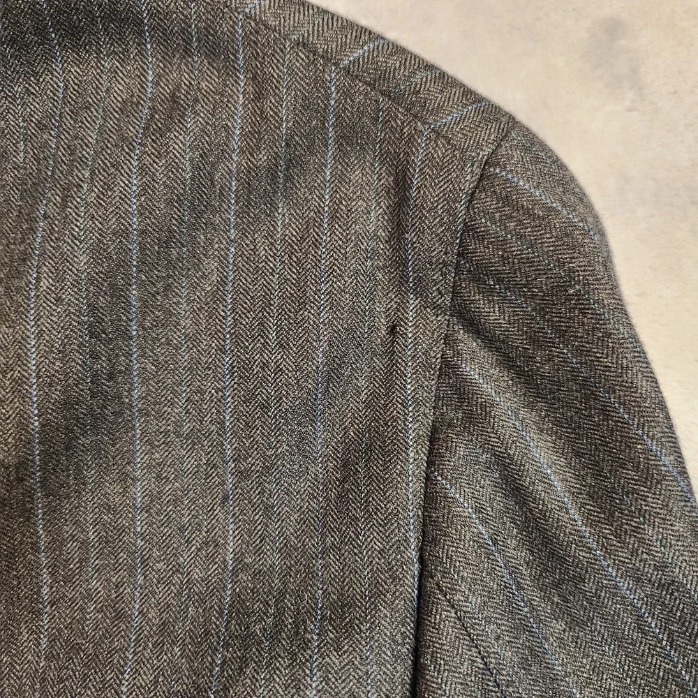Tonello Men Blazer Jacket IT 56 US 46 Wool Cashmere Pinstripe Made in Italy